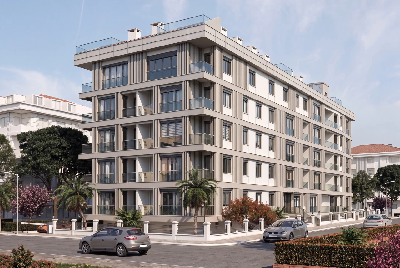 Sahil Damla Apartmanı, İdealtepe; köşe parselden görünüm